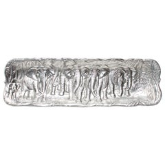 Arthur Court Postmodern Elephant Aluminum Serving Tray