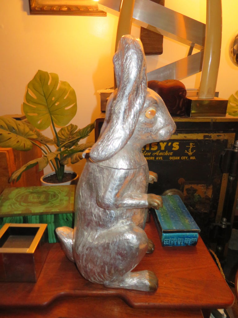Arthur Court Rabbit Hinged Ice Bucket or Wine Cooler For Sale at 1stDibs