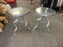 Arthur Court Sculptural Side Table with Twisted Horn Legs, C1980