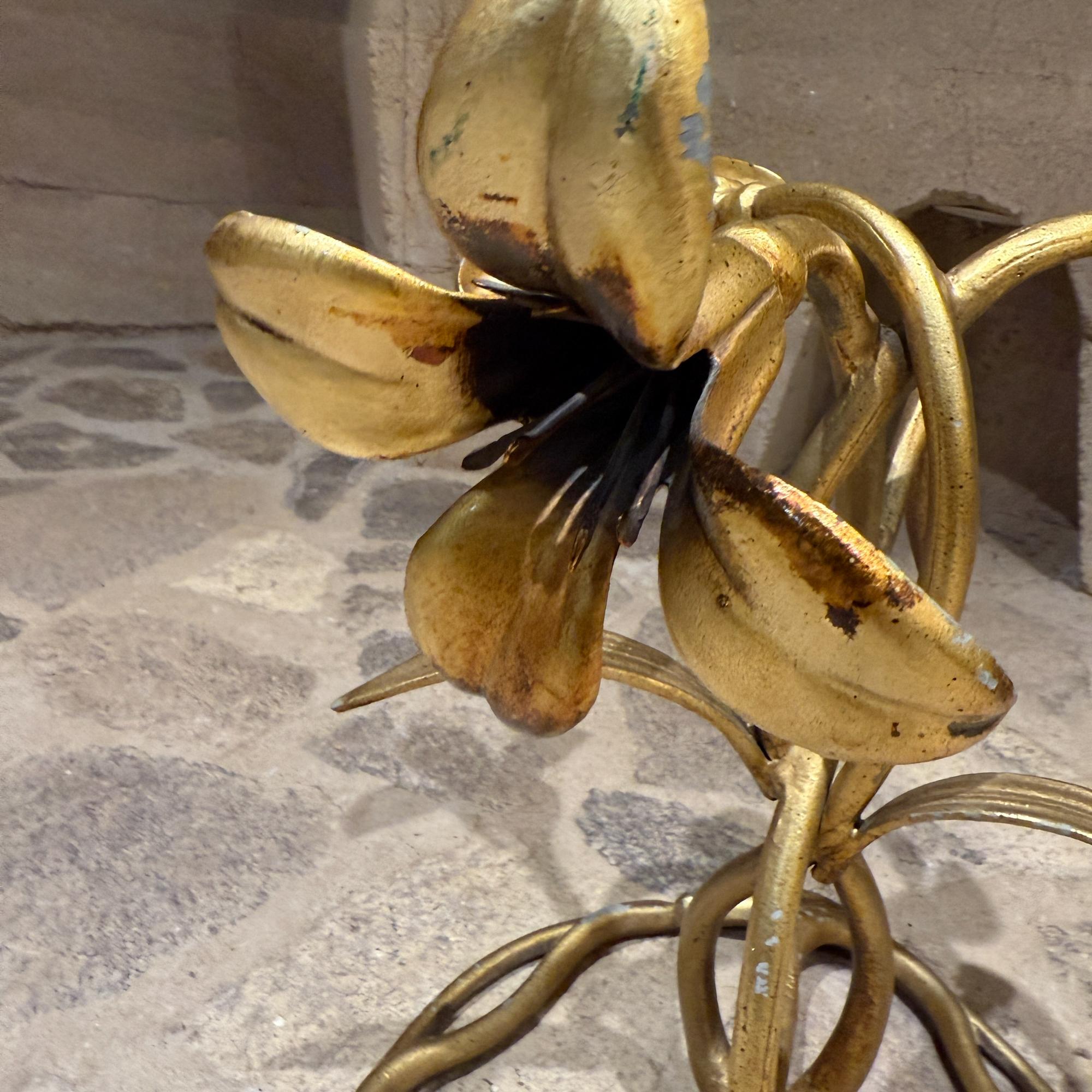 Arthur Court Side Table Aluminum Gilt Hollywood Mid-Century Modern Era In Good Condition For Sale In Chula Vista, CA