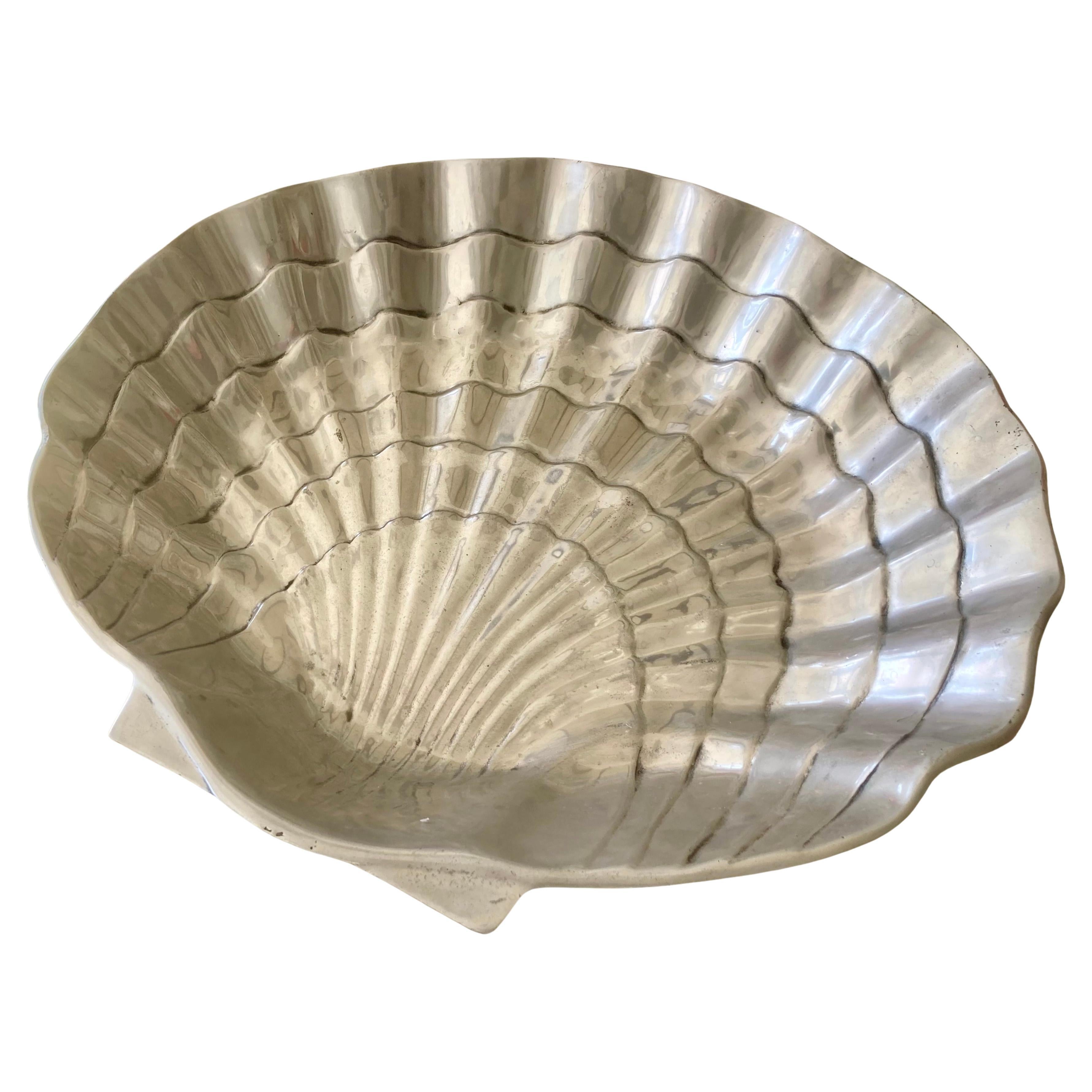 Grand bol en coquillage de style Arthur Court - 2