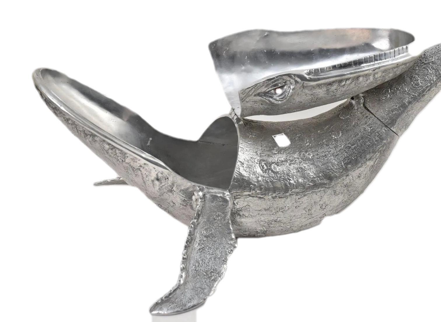 Aluminum Arthur Court Whale Form Champagne Cooler