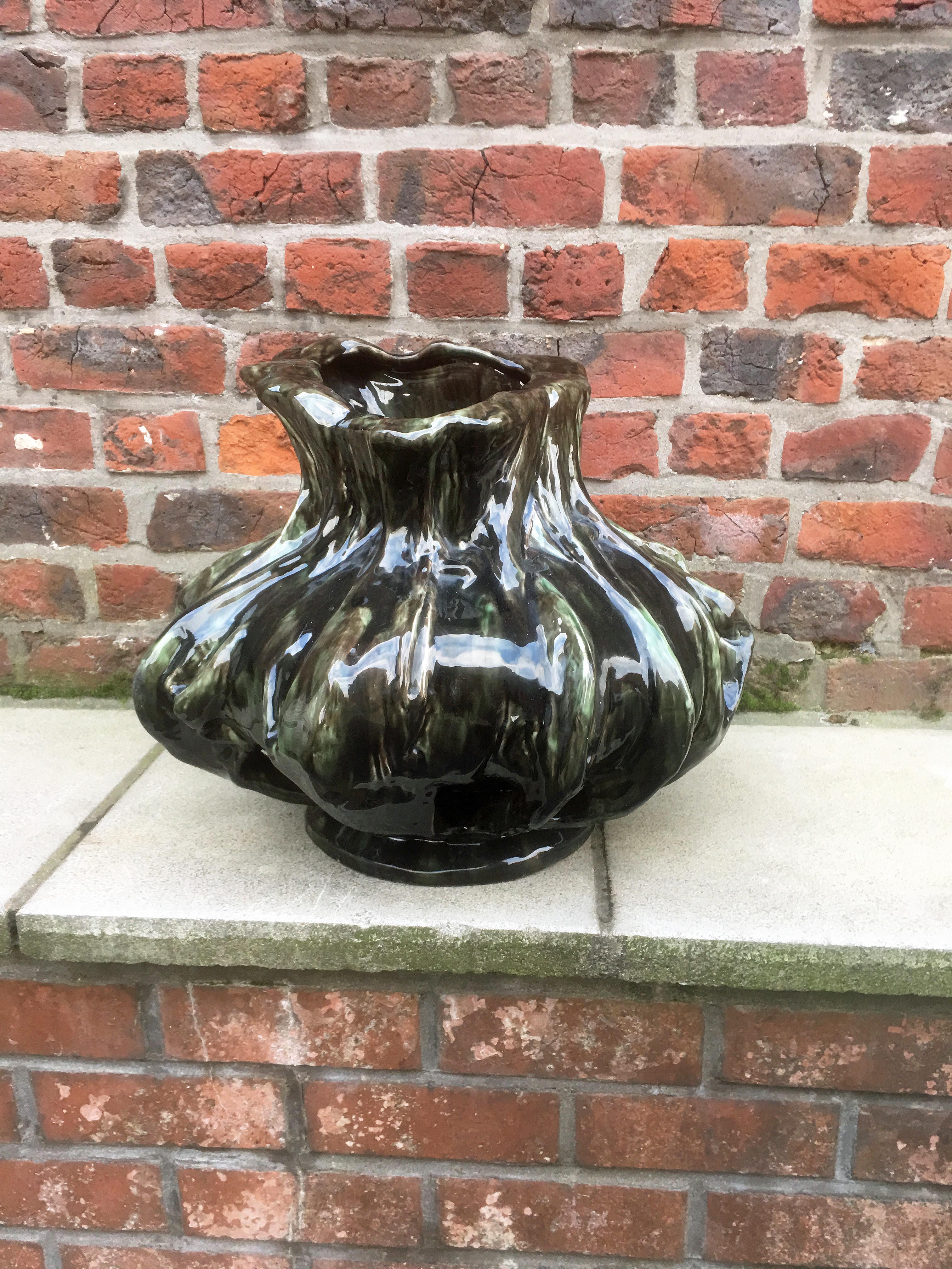 Arthur Craco Large Ceramic Vase, circa 1900 For Sale 6