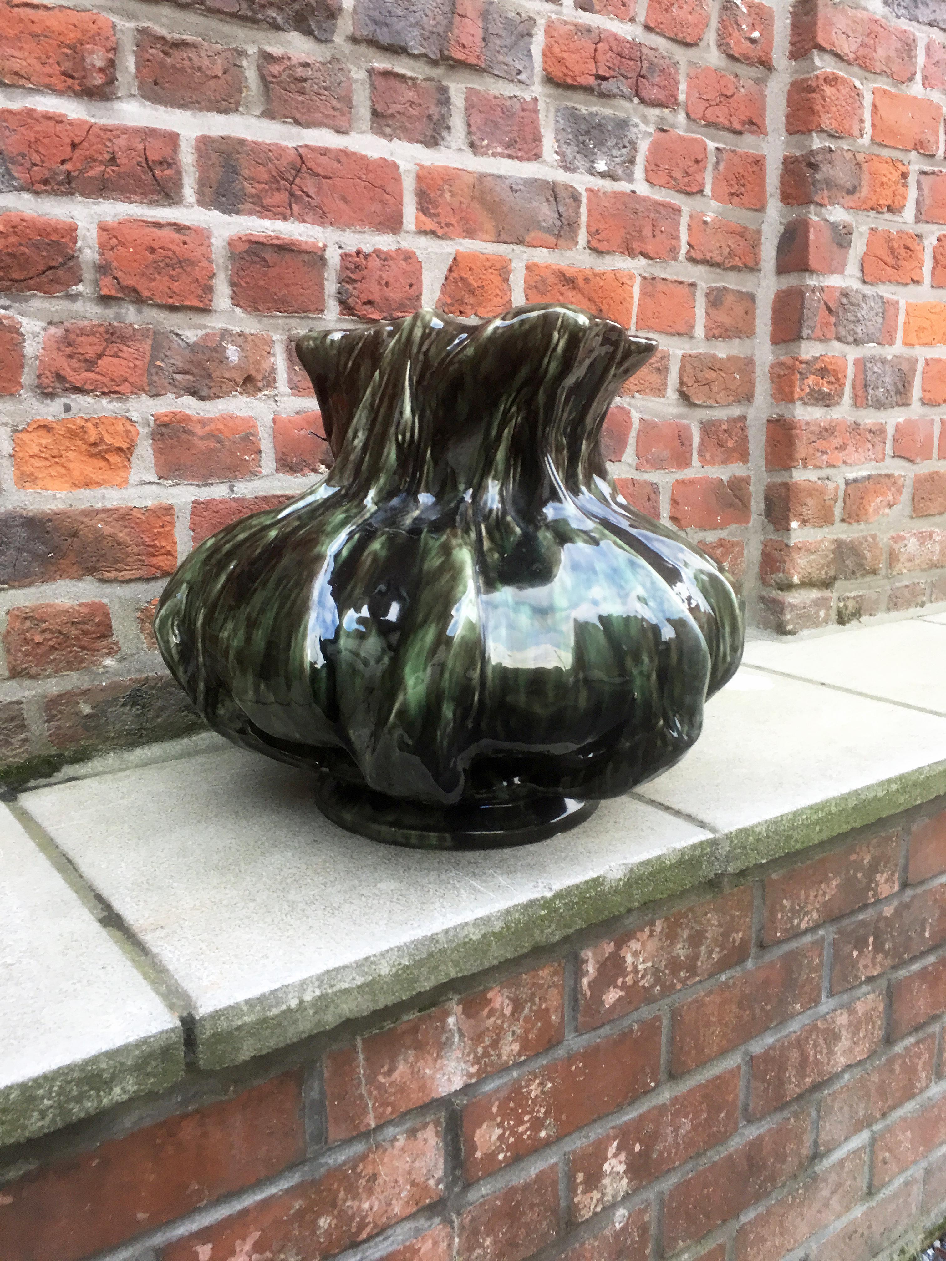 Inizio XX secolo Grande vaso in ceramica art nouveau, circa 1900 in vendita