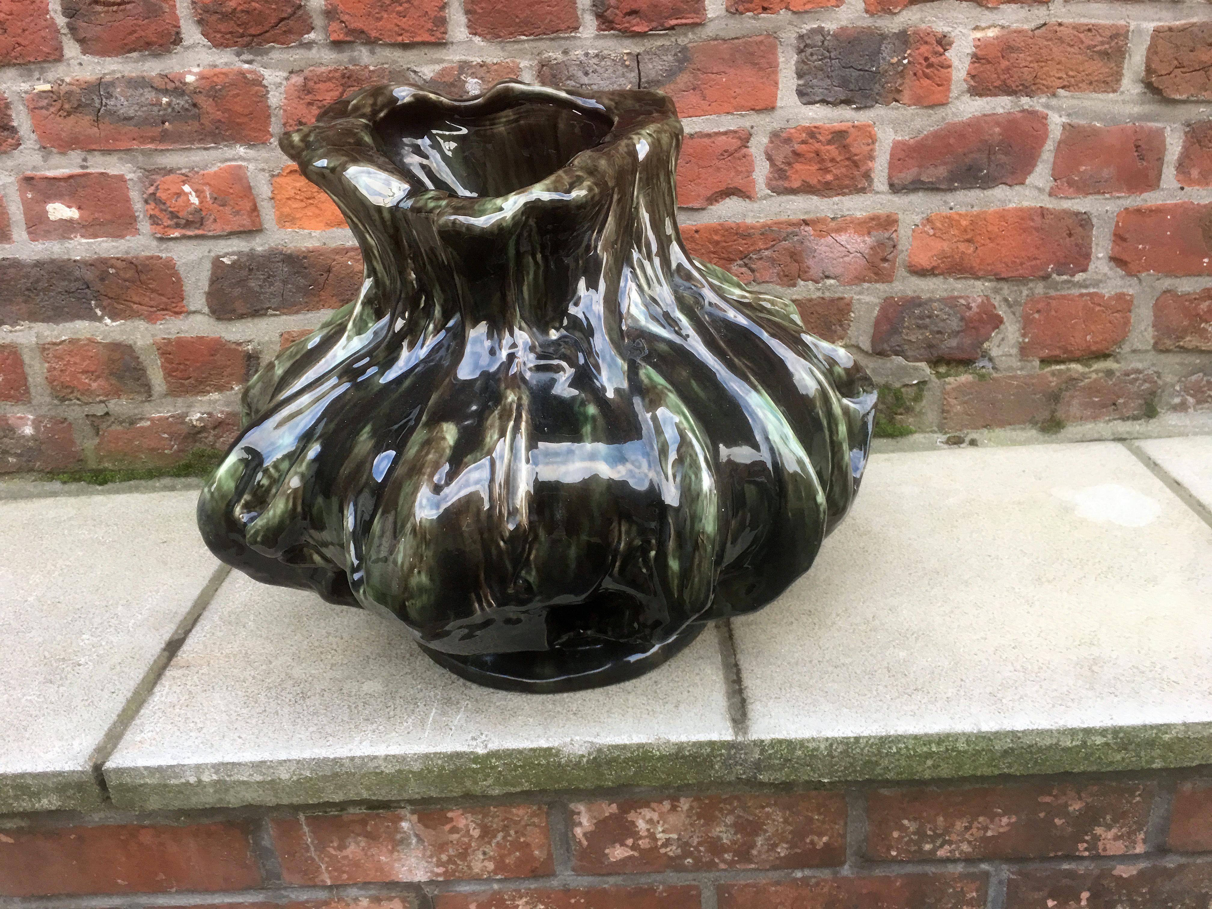 Arthur Craco Large Ceramic Vase, circa 1900 For Sale 3