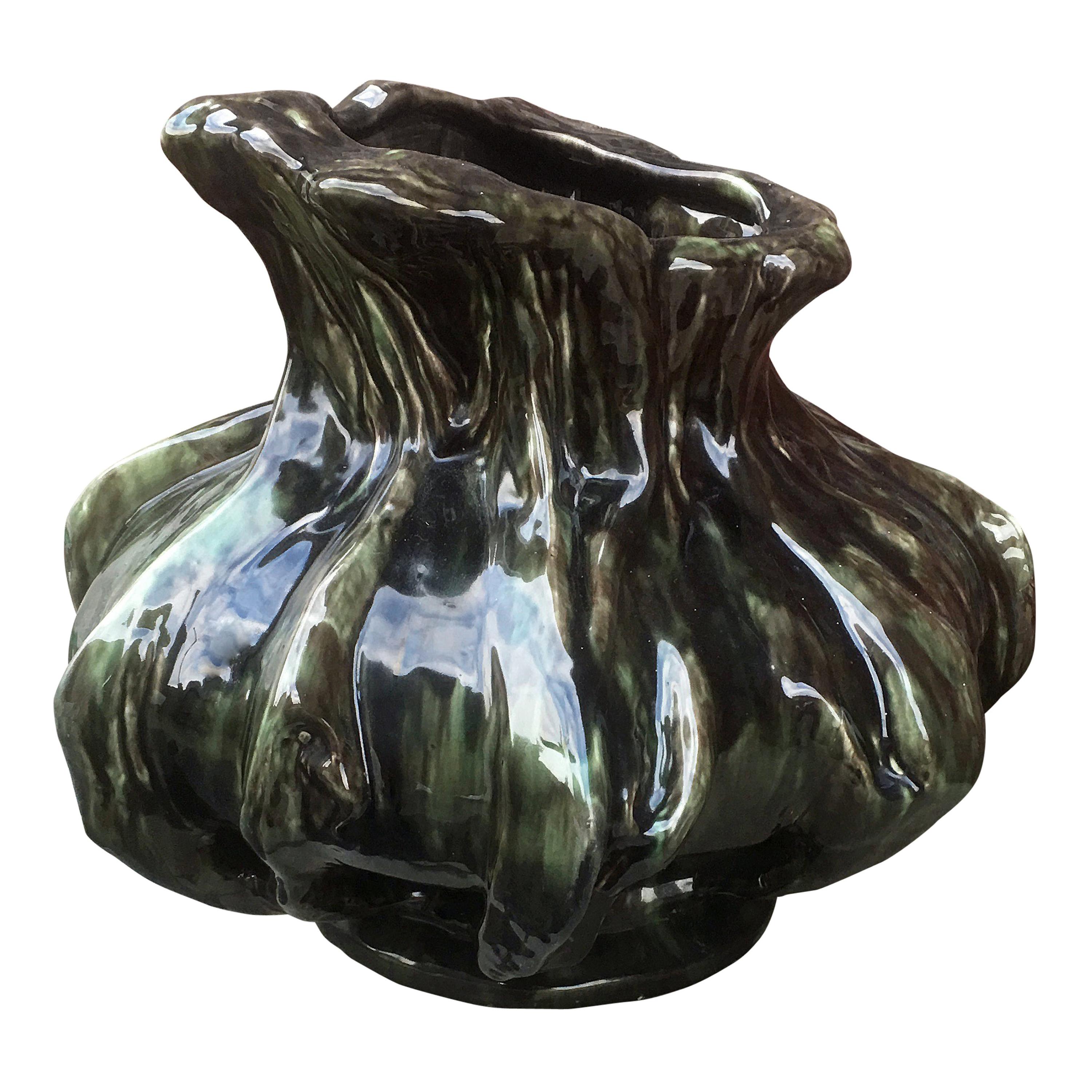Grand vase en céramique Arthur Craco:: vers 1900 en vente