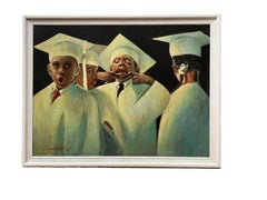 Whimsical Graduation Oil Painting by Arthur D.Thomas