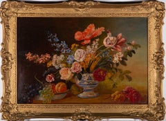 Arthur de Tivoli (fl.1891-1901) - Early 20th Century Oil, Vase of Flowers