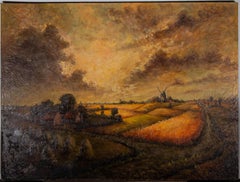 Arthur Deltour (1909-1989) - 1975 Huile, Autumn In The Fields