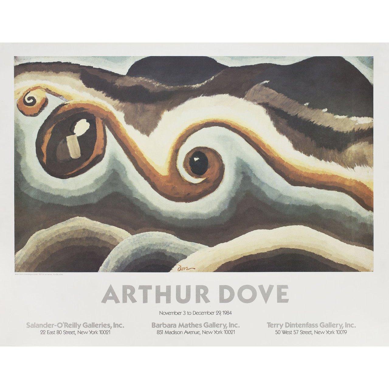 Original 1984 U.S. poster for the exhibition Arthur Dove. Very Good-Fine condition, rolled. Please note: the size is stated in inches and the actual size can vary by an inch or more.
