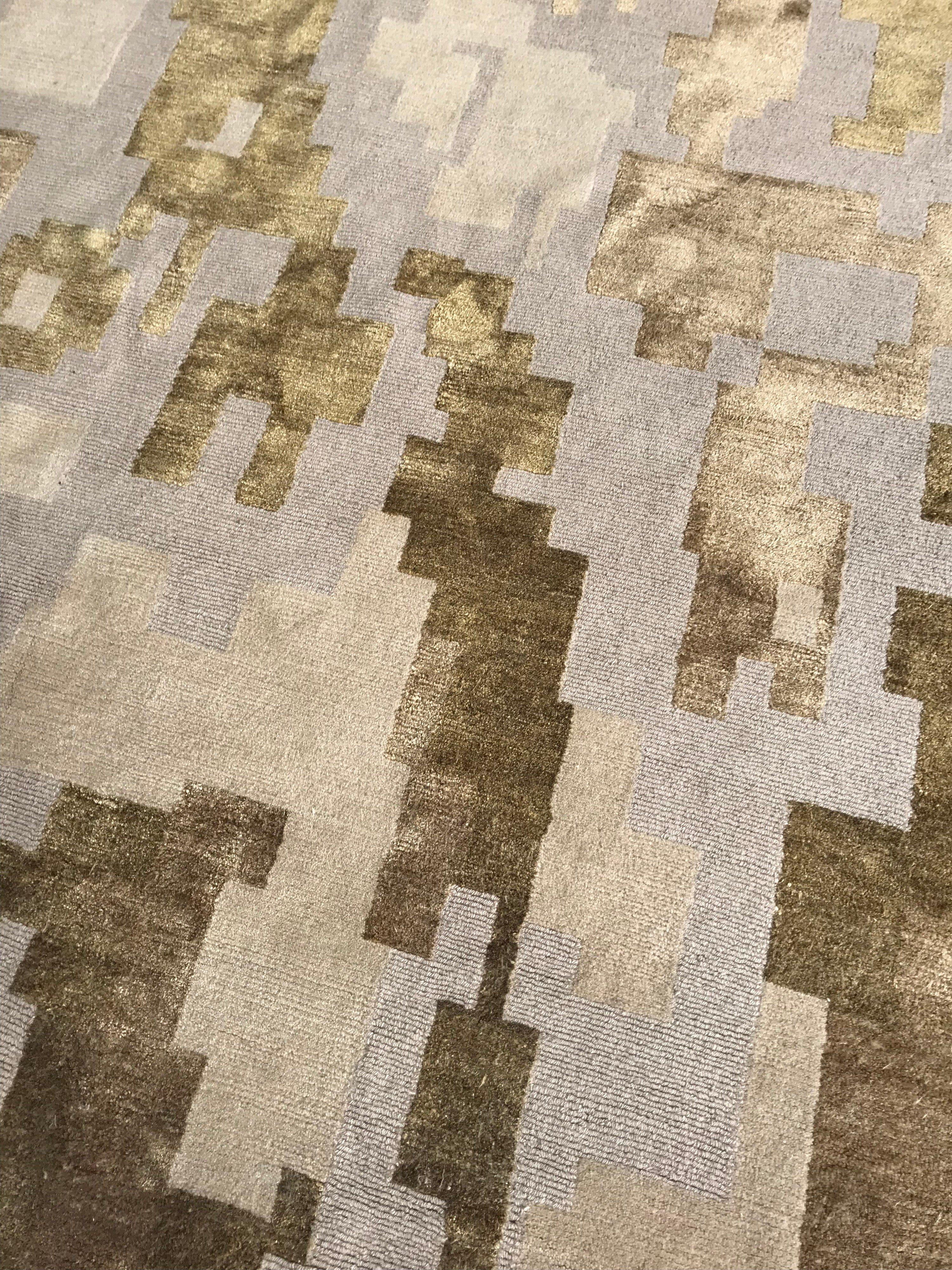 Arthur Dunnam abstract design handmade rug for Doris Leslie Blau
Size: 6'0