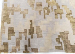 Tappeto fatto a mano dal design astratto di Arthur Dunnam per Doris Leslie Blau