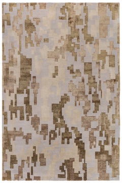 Tappeto fatto a mano dal design astratto di Arthur Dunnam per Doris Leslie Blau
