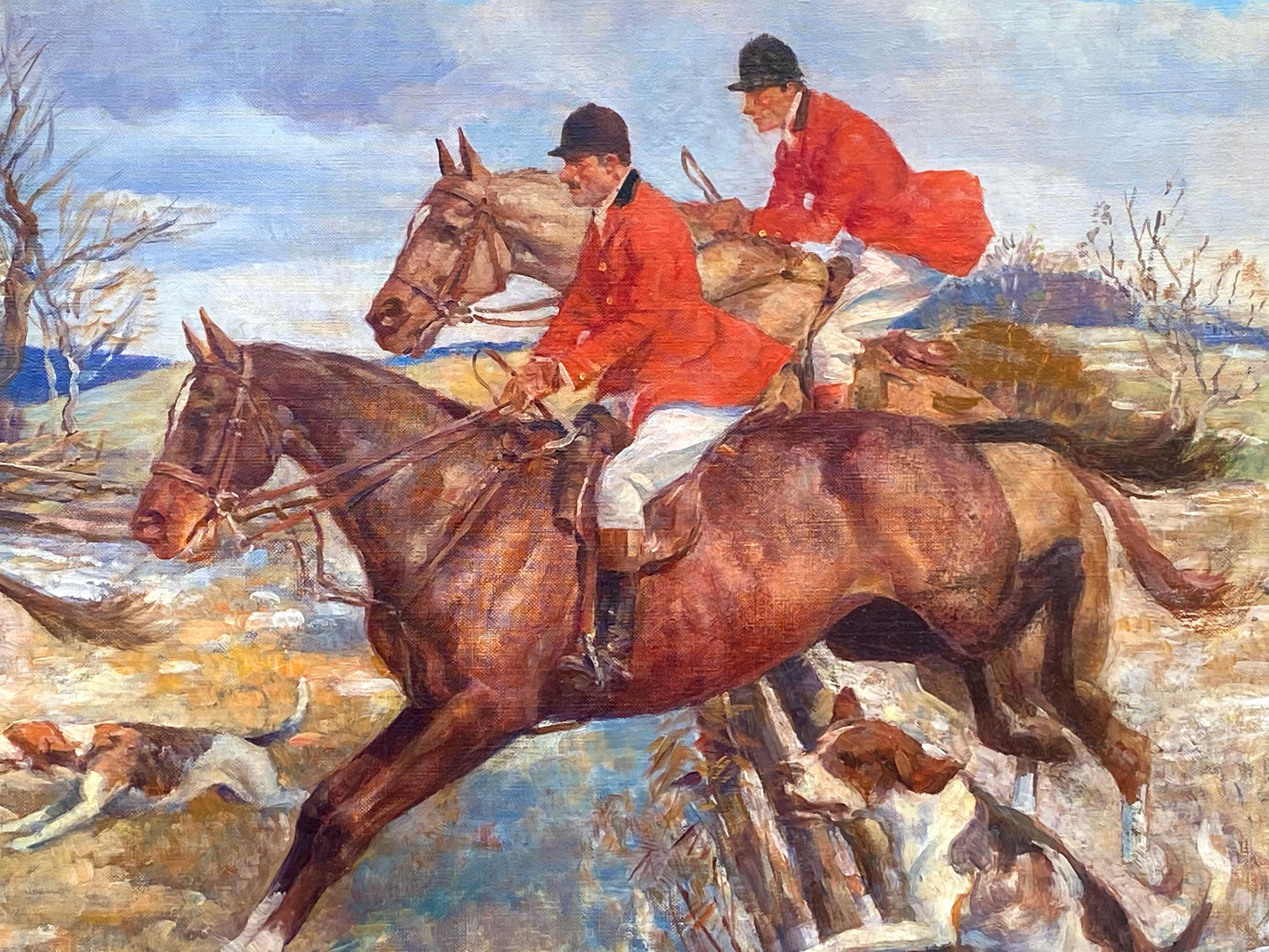 “Fox Hunt, Jumping the Fence” 4