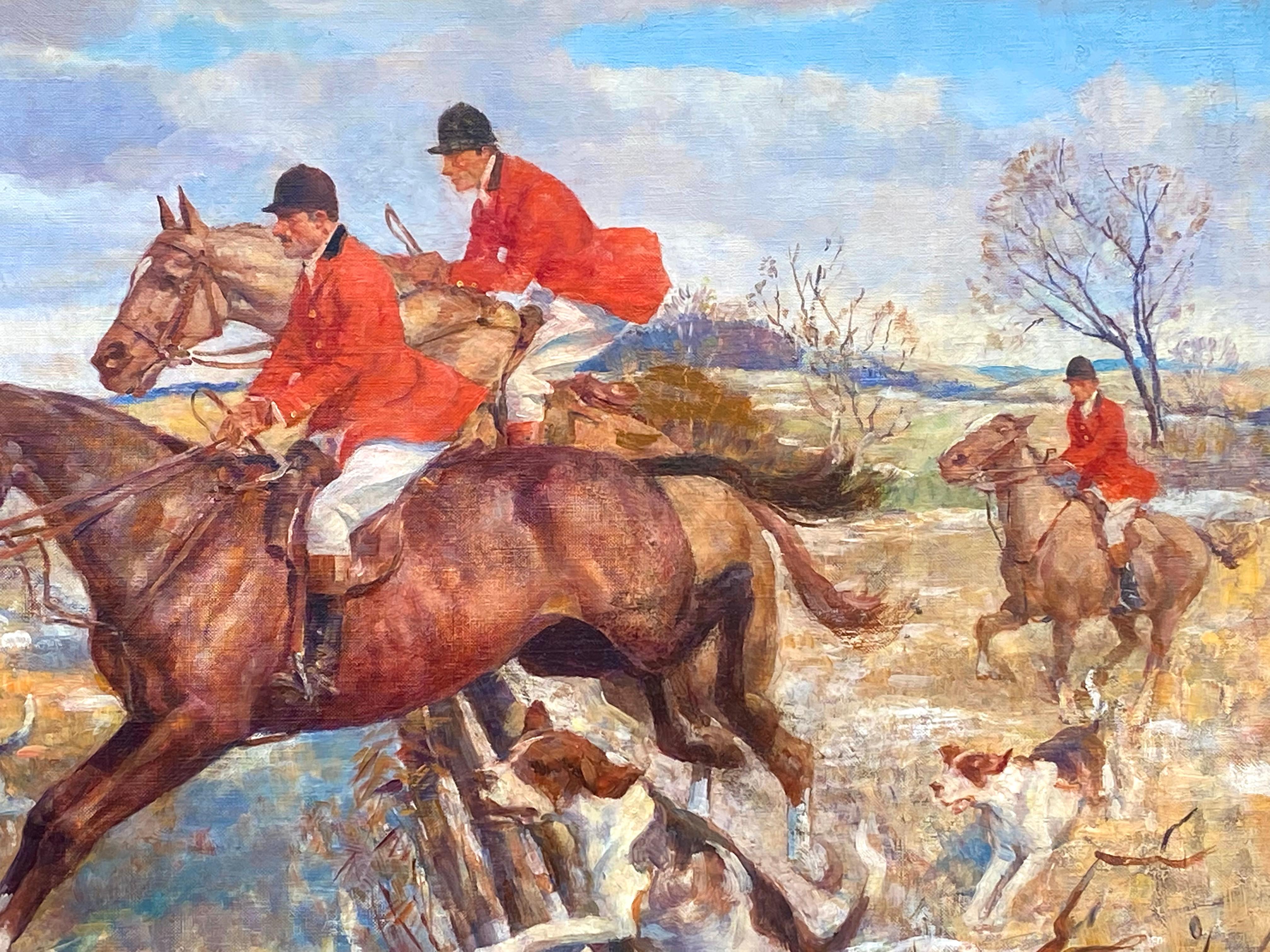 “Fox Hunt, Jumping the Fence” 3