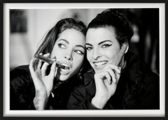 Christy Turlington and Linda Evangelista with Cigar