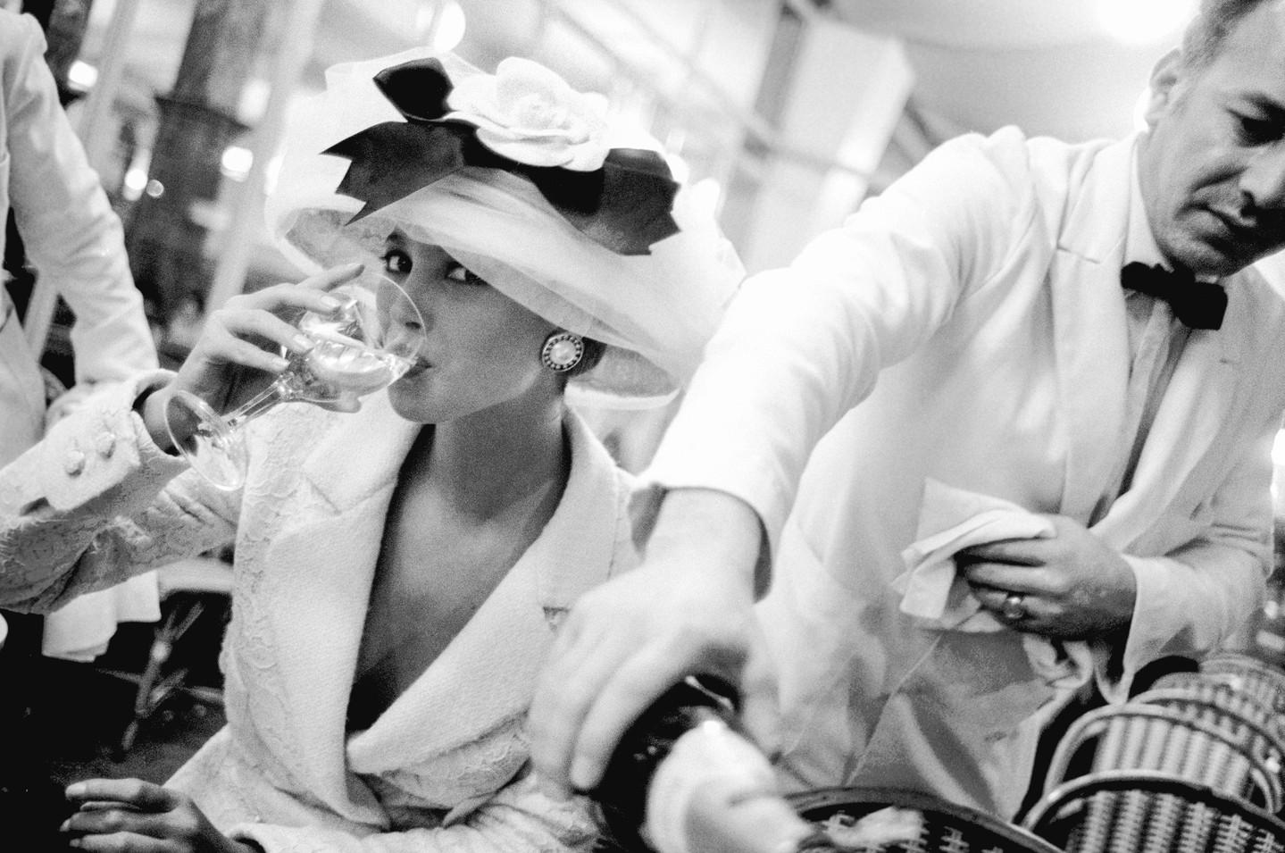 Christy Turlington at La Coupole, 1988, Archival Pigment Print, Signed