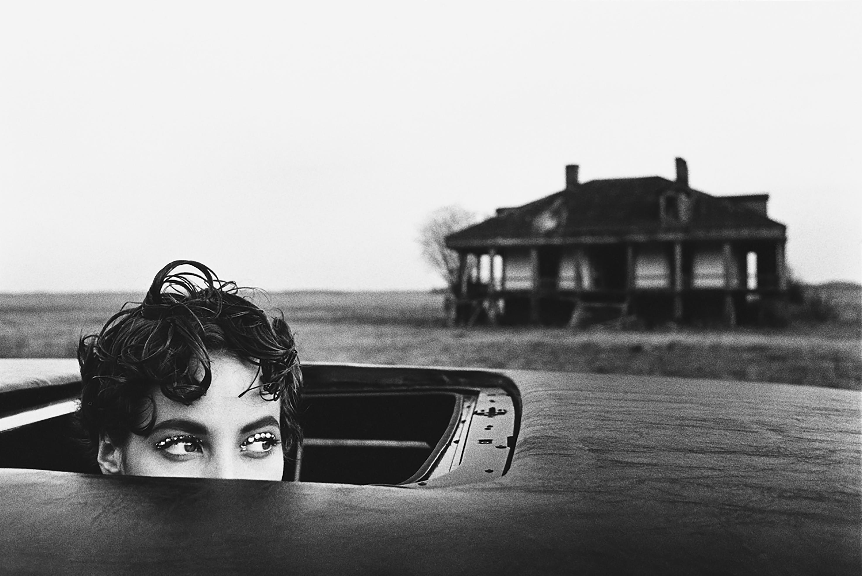 Arthur Elgort Black and White Photograph - Christy Turlington, New Orleans, LA, British VOGUE