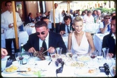 Claudia Schiffers beim Mittagessen in Rom - Supermodel Eating, Kunstfotografie