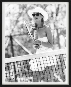 Claudia Schiffer, Petit St. Vincent - playing Tennis, Fine Art Photography, 1991
