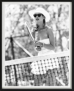 Claudia Schiffer, Petit St. Vincent - playing Tennis, Fine Art Photography, 1991