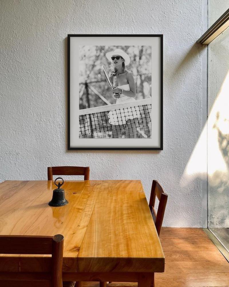 Claudia Schiffer, Petit St. Vincent - playing Tennis, Fine Art Photography, 1991 For Sale 6
