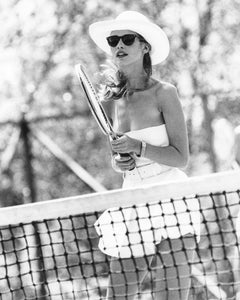 Claudia Schiffer, Petit St. Vincent - playing Tennis, Fine Art Photography, 1991