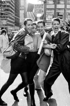 Gail Elliott, Yasmin Le Bon, Christy Turlington et Linda Evangelista, NY 1987