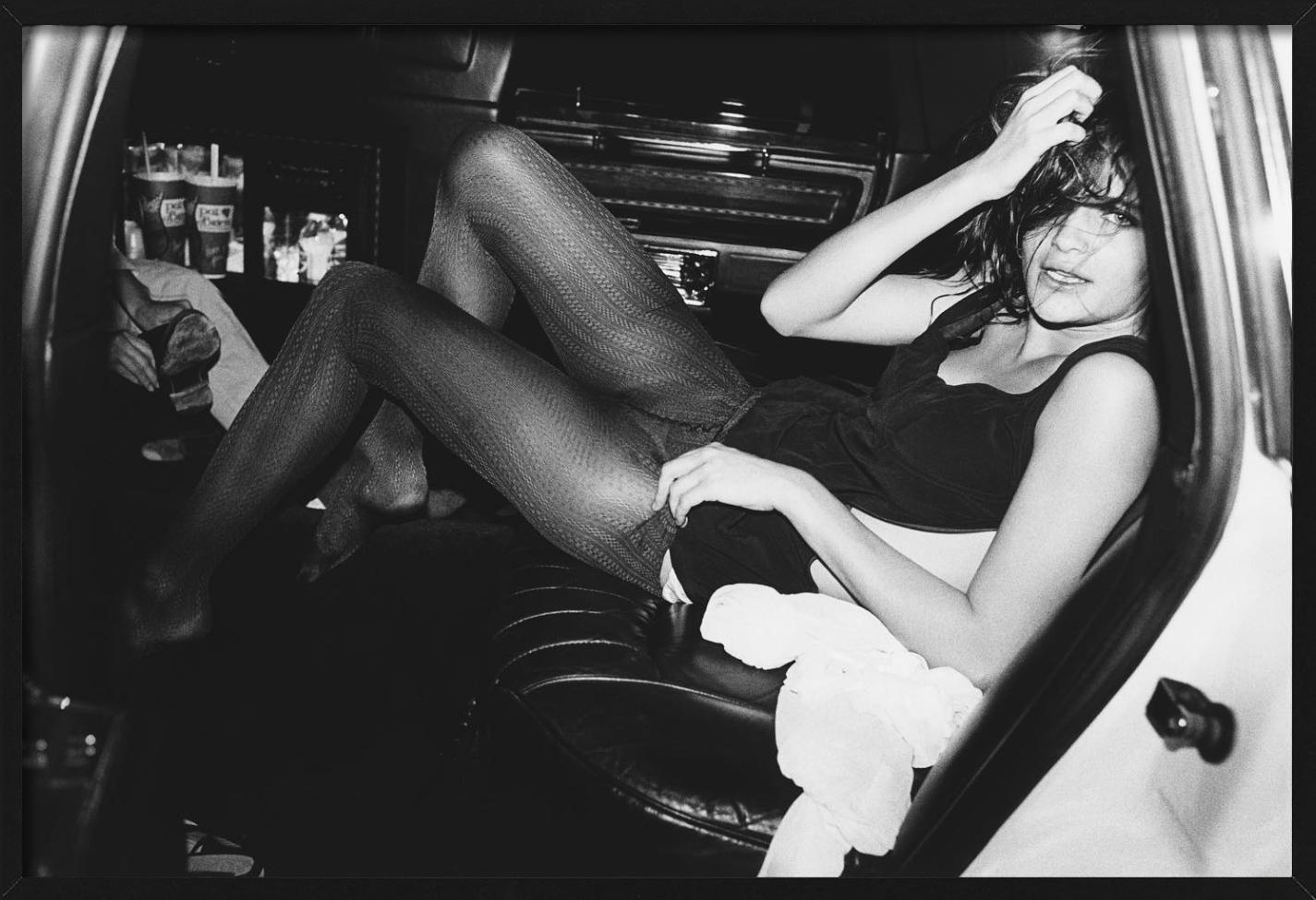Helena Christensen, British Vogue Car, photographie d'art, 1990 en vente 2