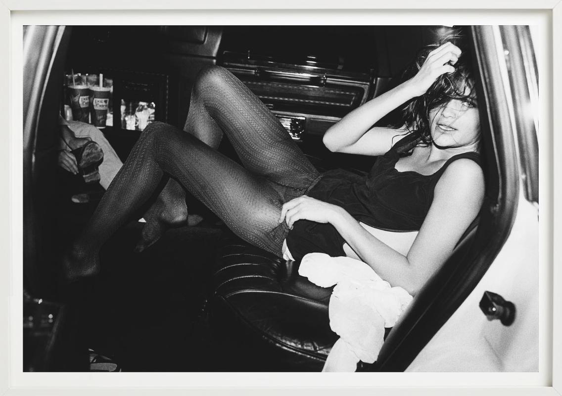 Helena Christensen, British Vogue Car, photographie d'art, 1990 en vente 4