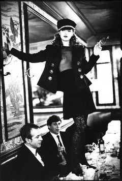 Kate Moss in Cafe Lipp, Paris - portrait of the supermodel, Fine Art Photography