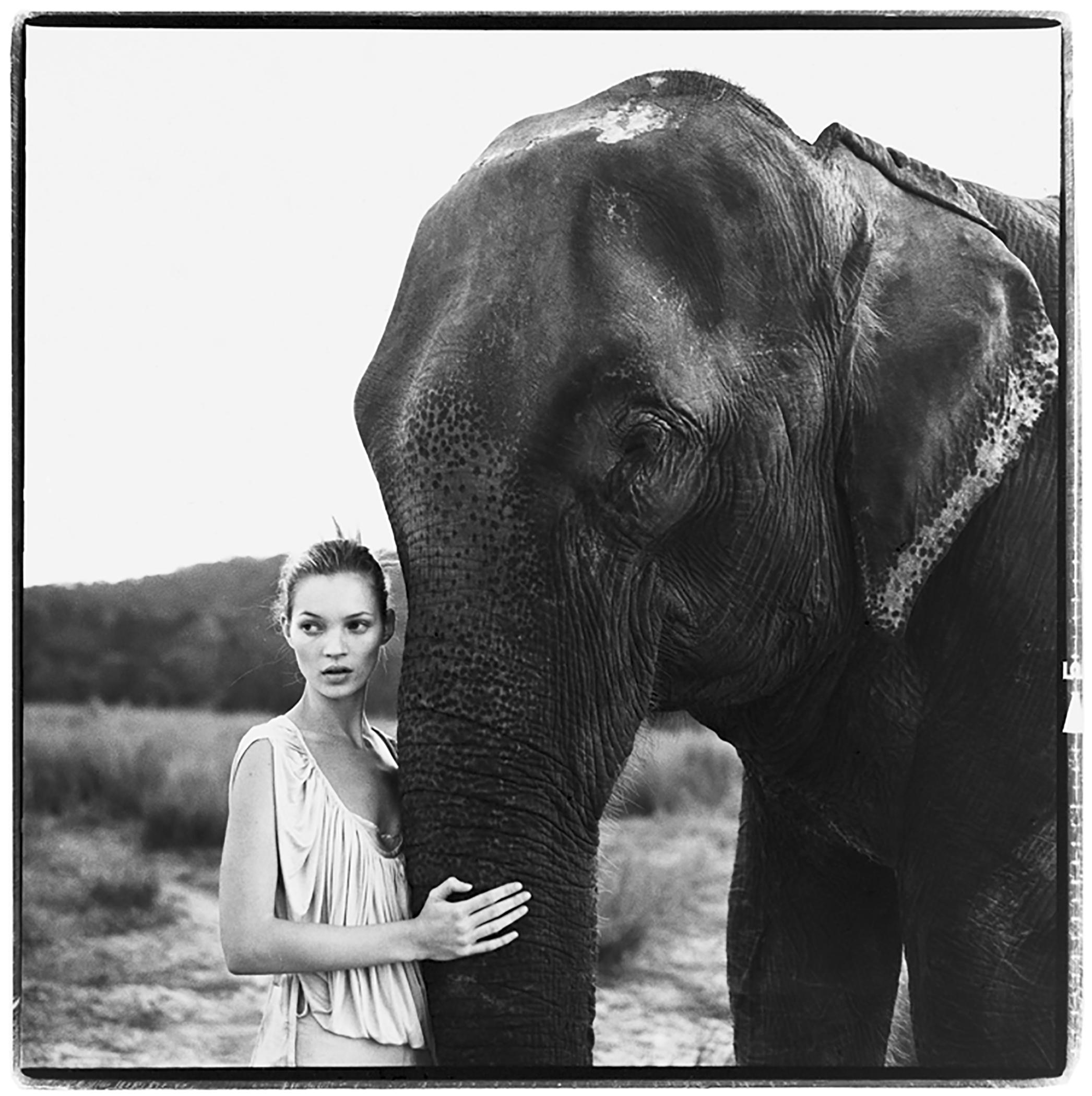 Arthur Elgort Portrait Photograph - Kate Moss in Nepal, British VOGUE