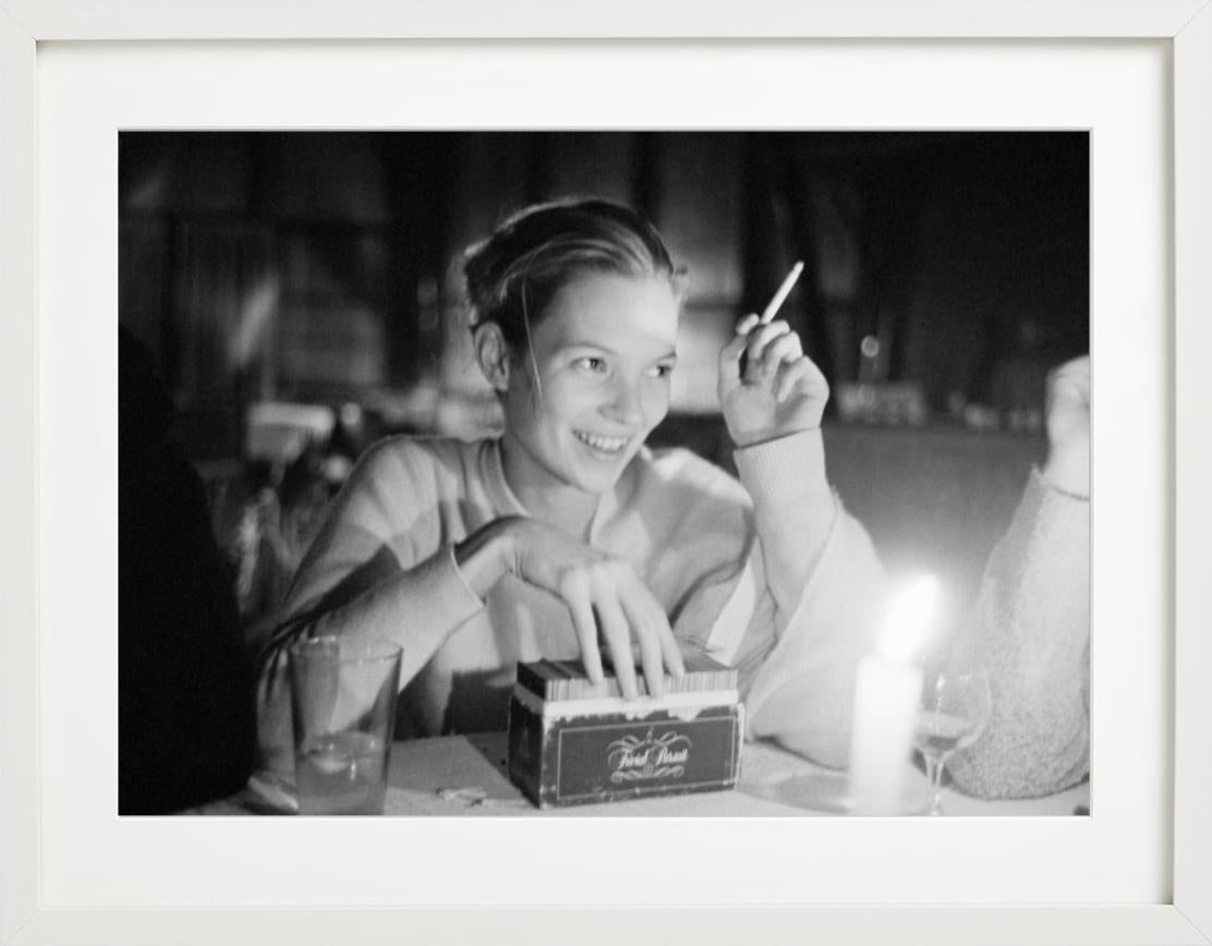 Kate Moss playing Trivial Pursuit - fine art photography, 1993 For Sale 1