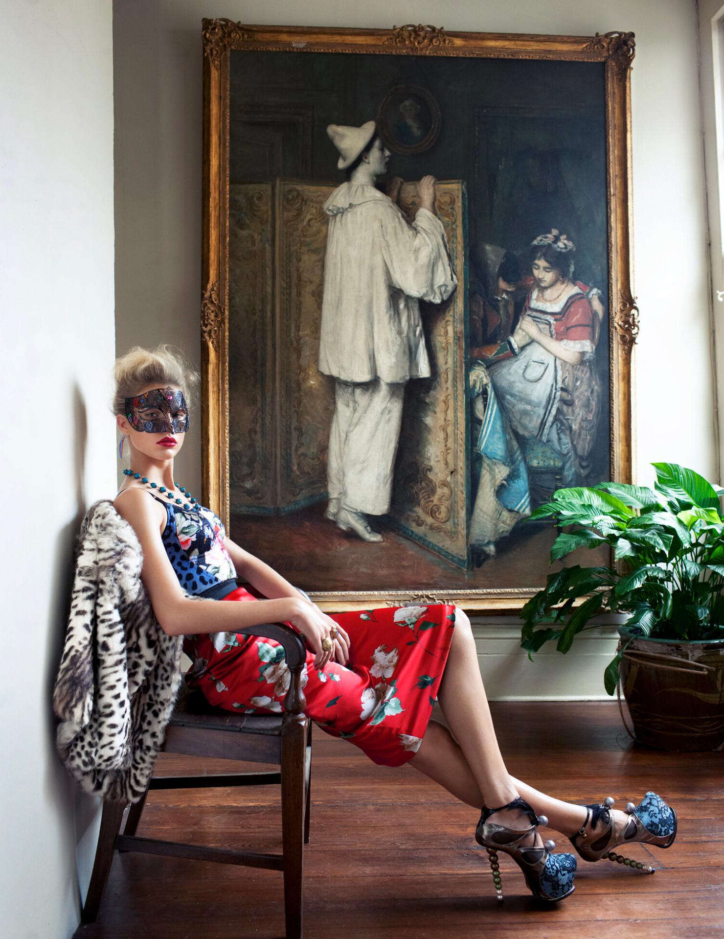 Arthur Elgort Portrait Photograph -  Keke Lindgard, Vogue España