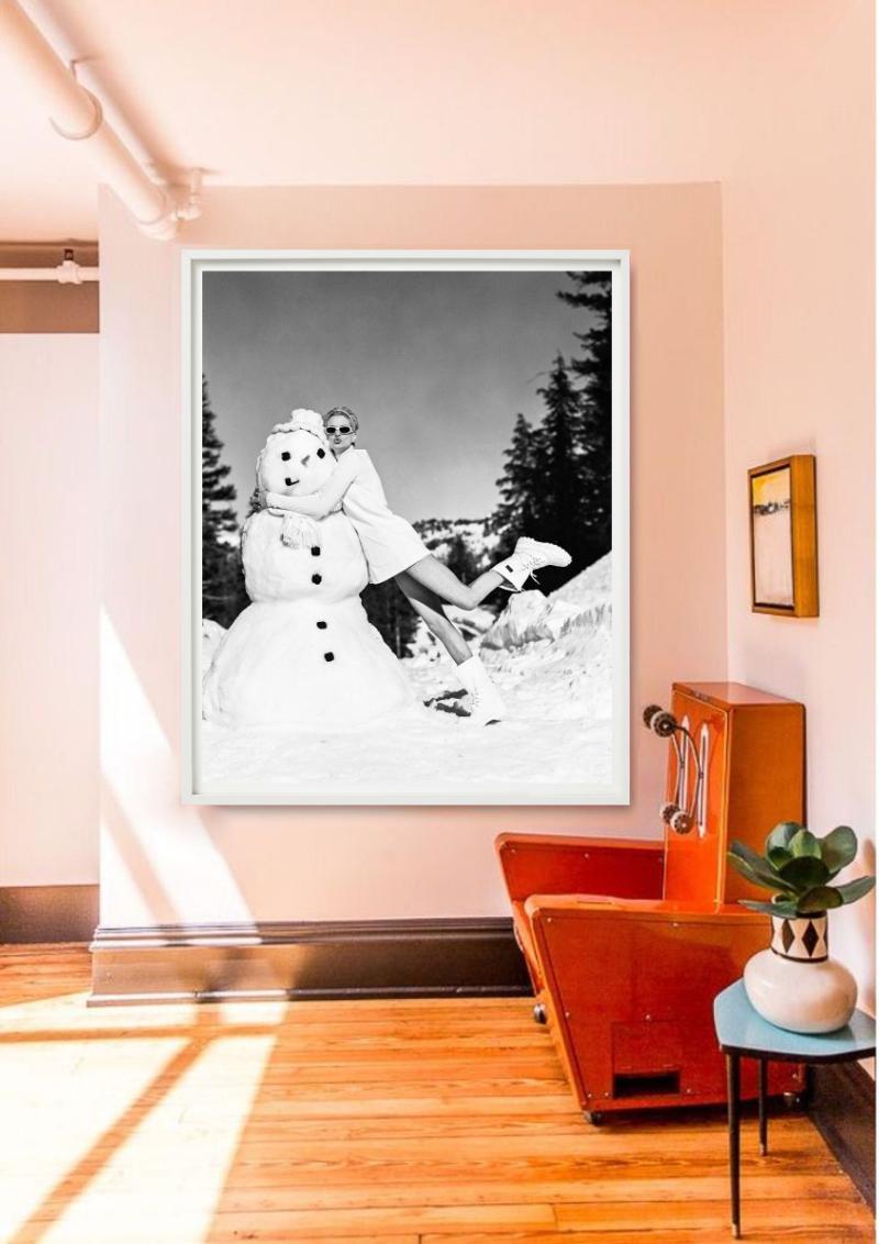 Kristen McMenamy a Mammoth Lake per Vogue Magazine - Fotografia d'autore 1995 - Photograph di Arthur Elgort