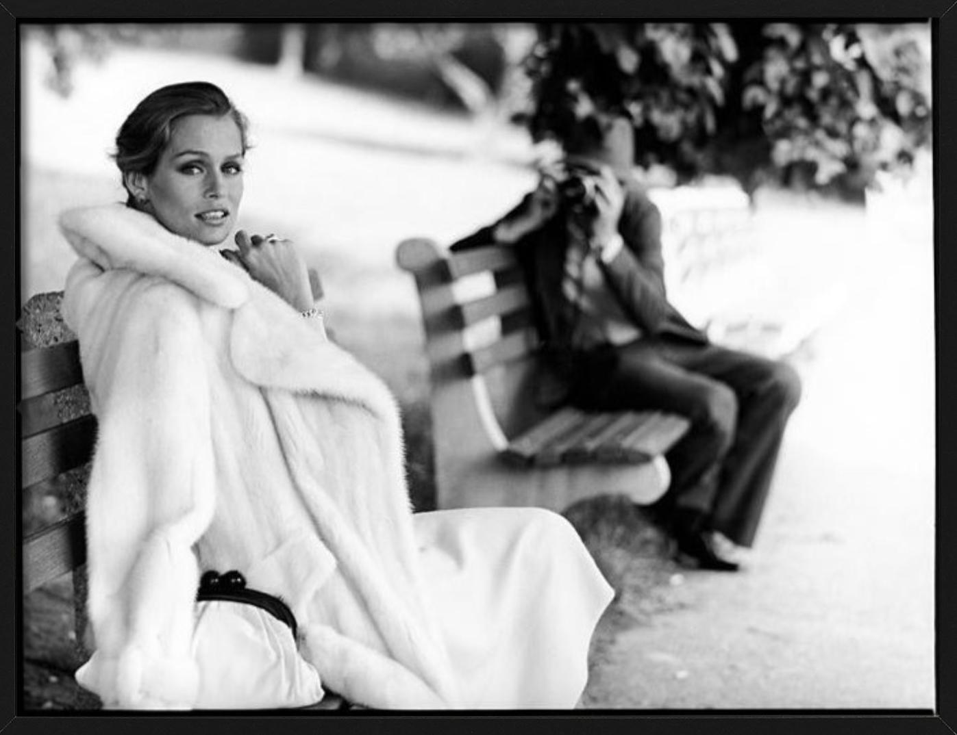 Lauren Hutton-fashion portrait of the supermodel together with the photographer For Sale 1