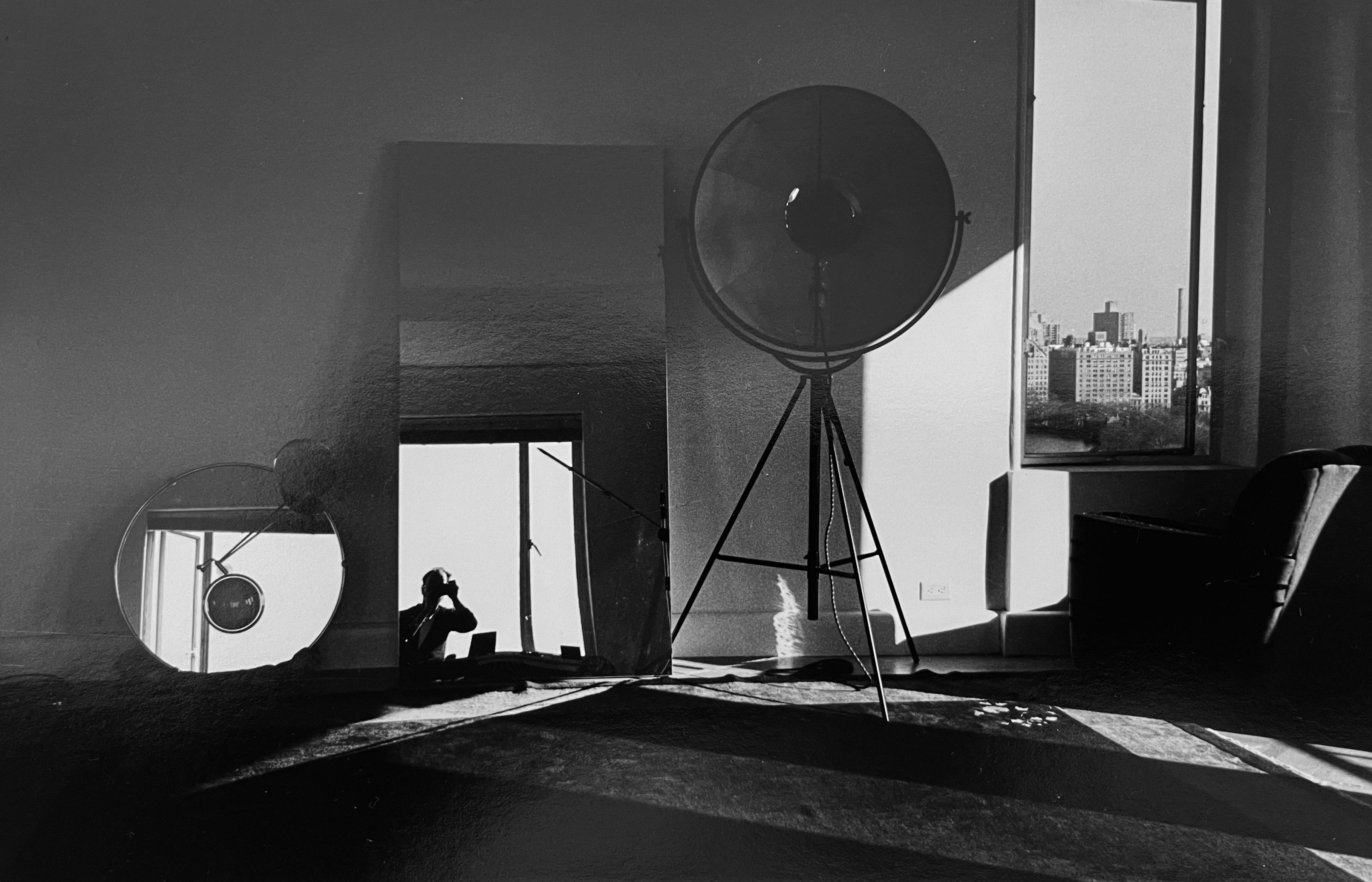 Arthur Elgort Black and White Photograph - Self Portrait at Home, New York City