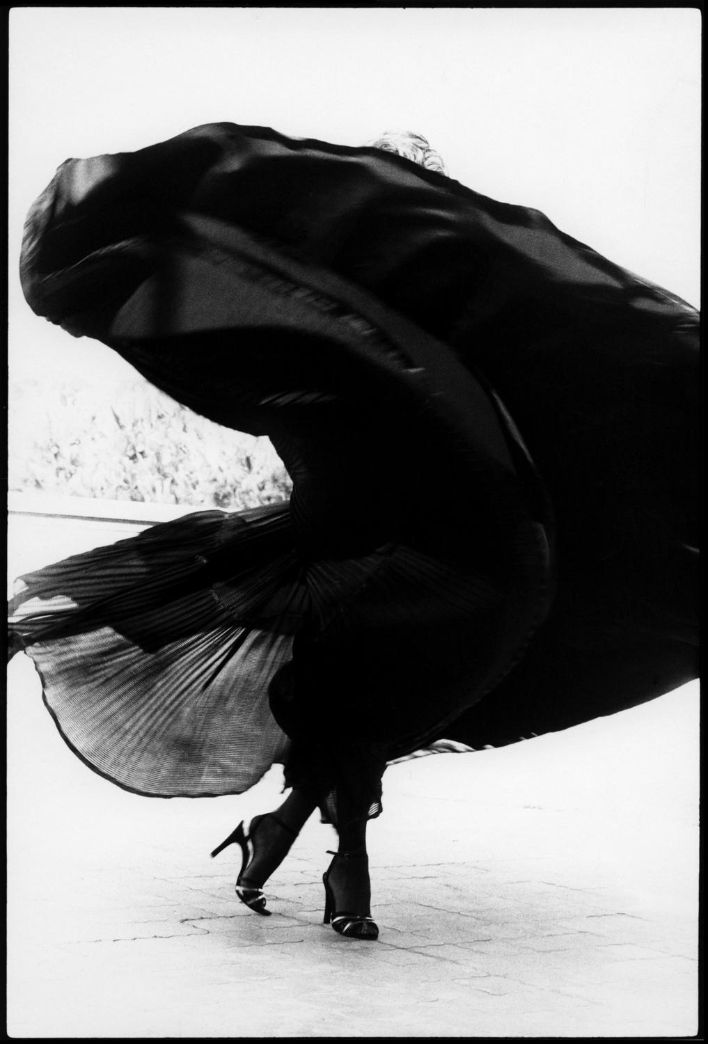 Arthur Elgort Black and White Photograph - Shaun Casey, Italian Harper’s Bazaar, 1978