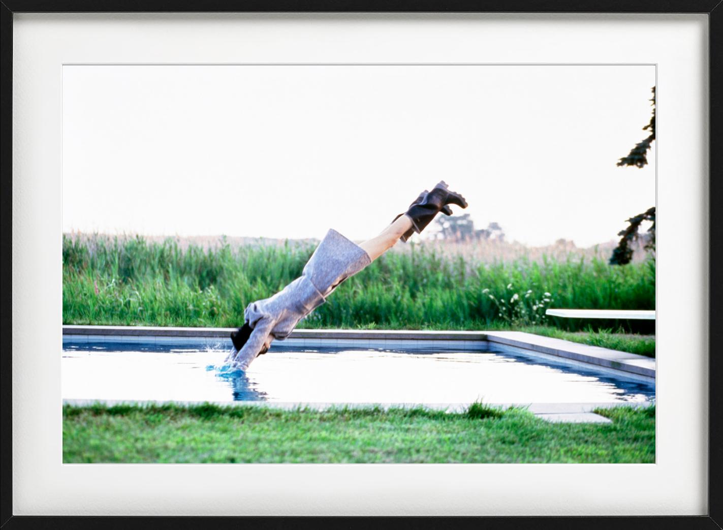Stella Tennant jumping into the pool by Arthur Elgort.

All prints are limited edition. Available in multiple sizes. High-end framing on request. All prints are done and signed by the artist. 

The collector receives an additional certificate of