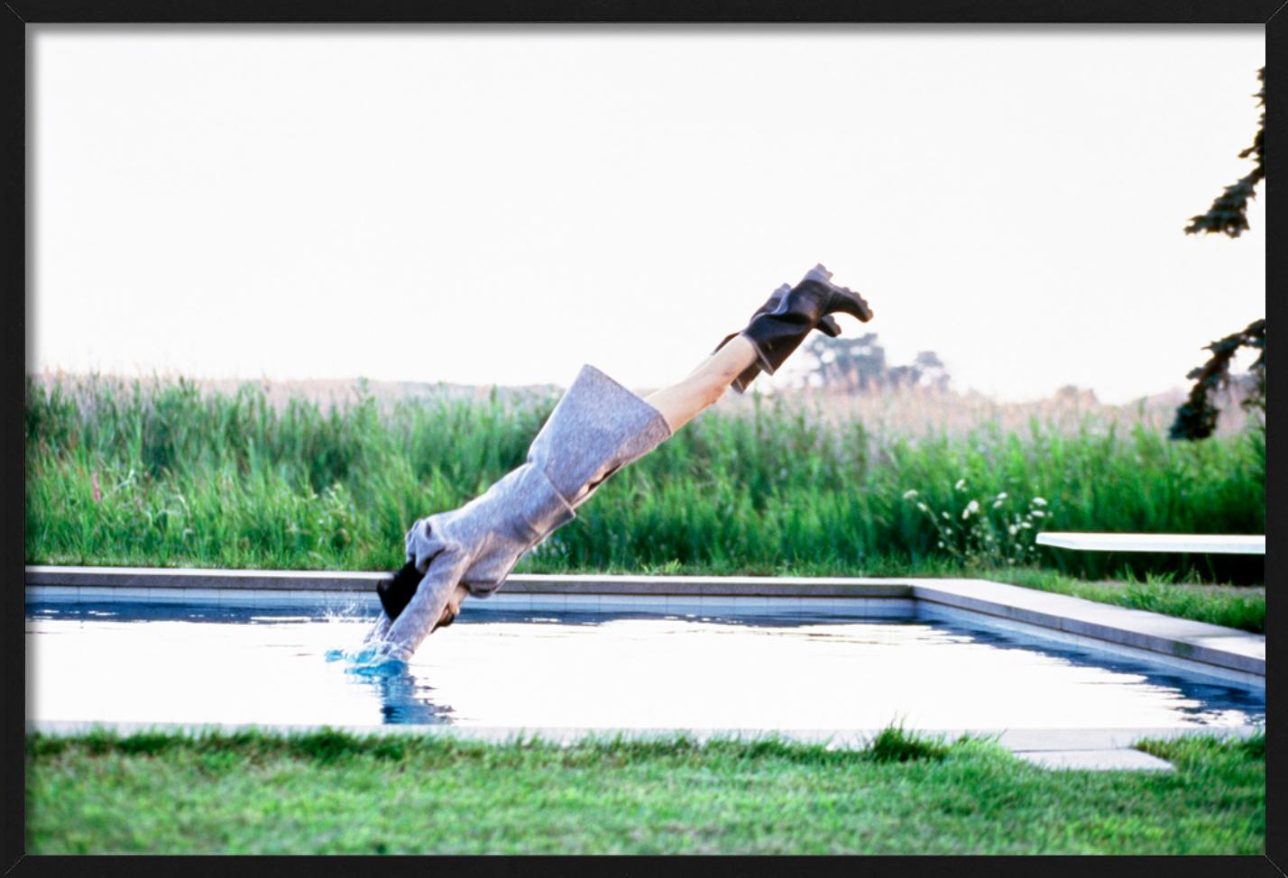 Stella Tennant- Jumping Into A Pool, Fine Art Photography For Sale 2