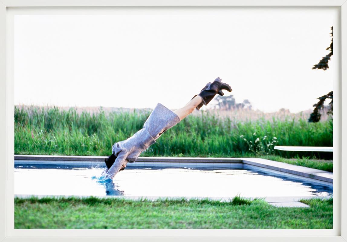 Stella Tennant- Jumping Into A Pool, Fine Art Photography For Sale 4
