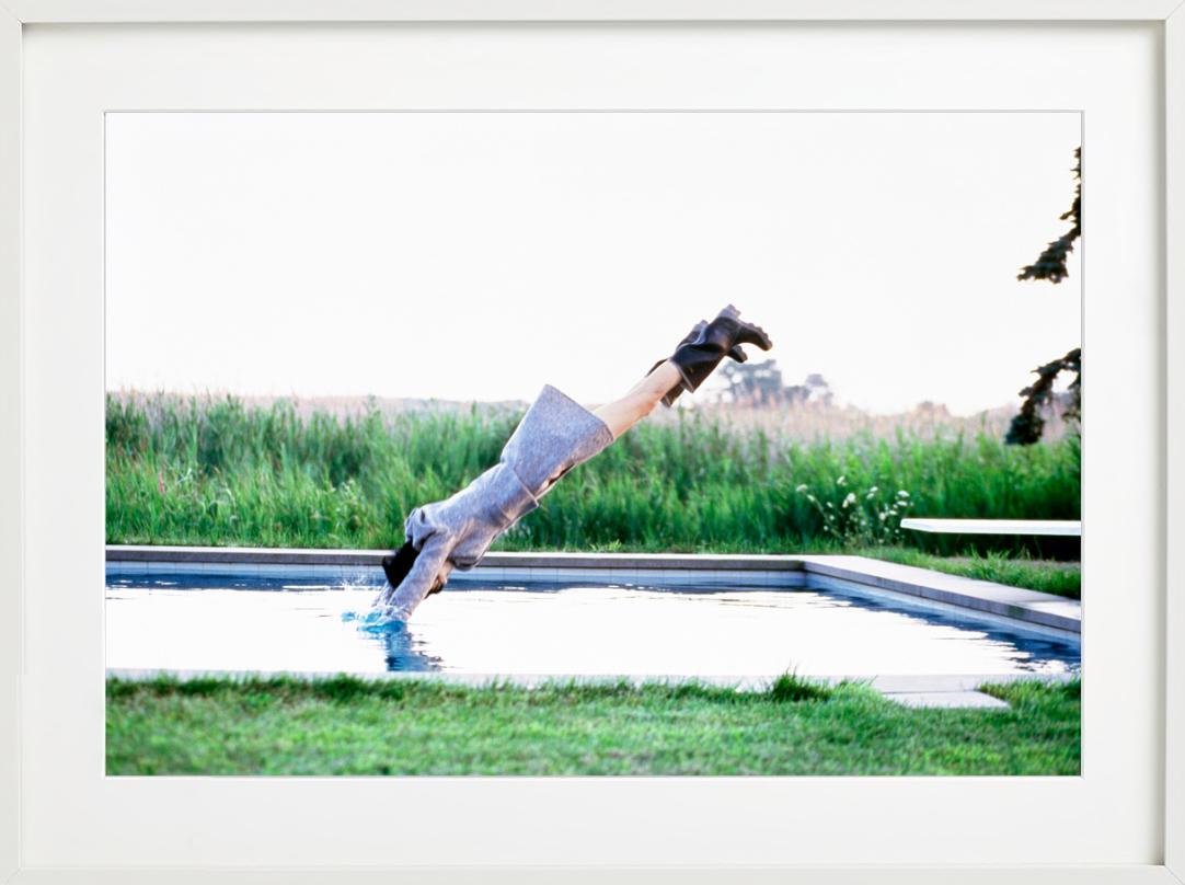 Stella Tennant- Jumping Into A Pool, Fine Art Photography For Sale 6