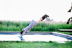 Stella Tennant- Jumping Into A Pool, Fine Art Photography