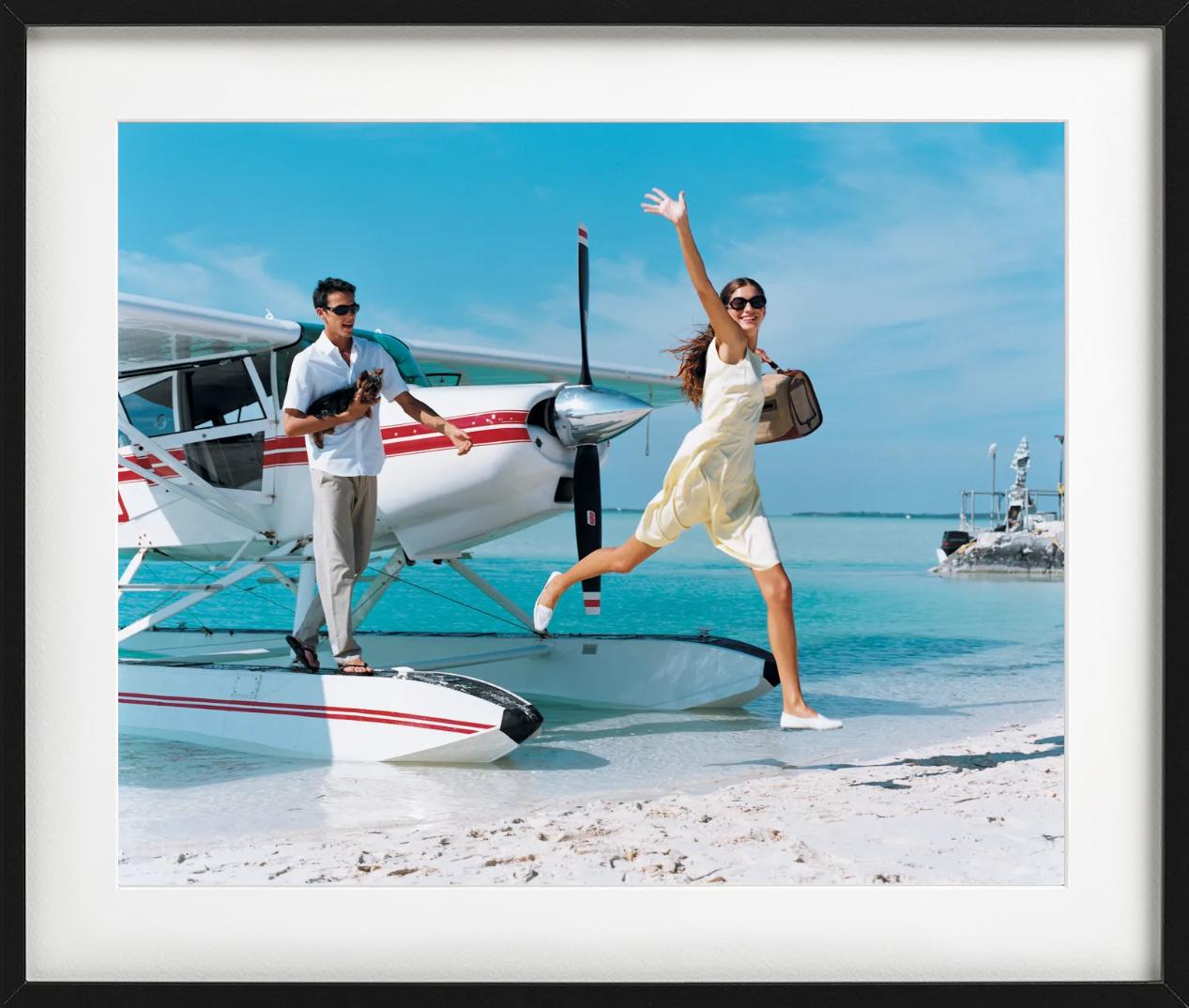 The Arrival, Gisele Bündchen jumping out of the plane, Vogue, photographed by Arthur Elgort.

All prints are limited edition. Available in multiple sizes. High-end framing on request.

All prints are done and signed by the artist. The collector