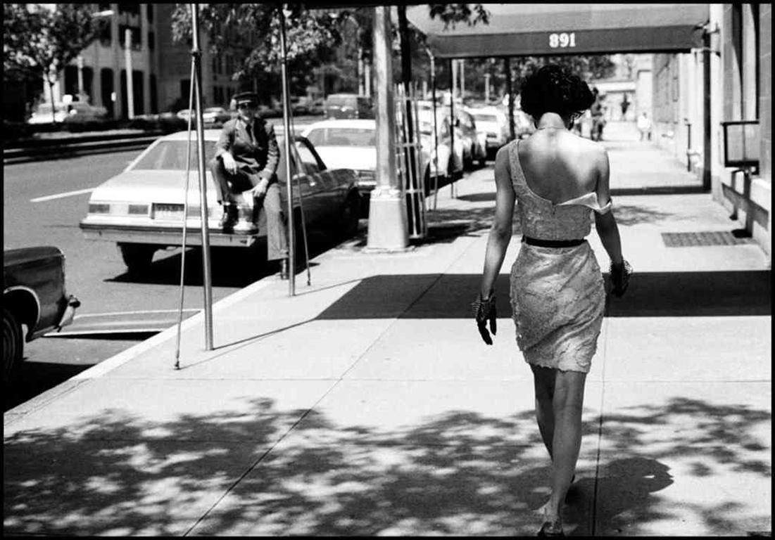 Arthur Elgort Black and White Photograph - Wendy Whitelaw on Park Ave. NYC
