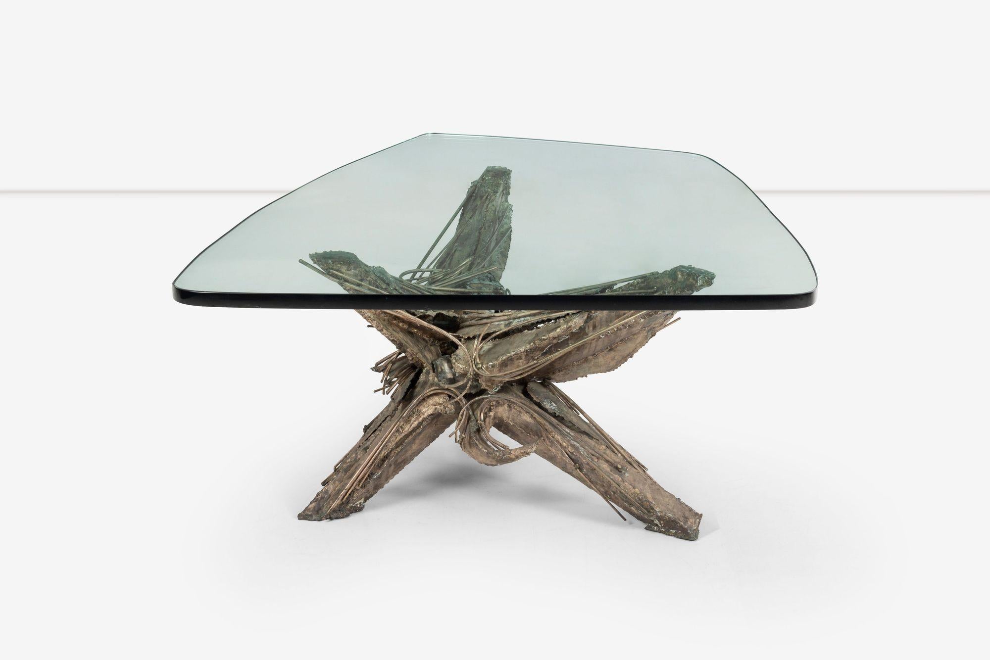 Patinated Arthur Elrod Small Cocktail Table for the Ittleson Residence in Palm Springs For Sale