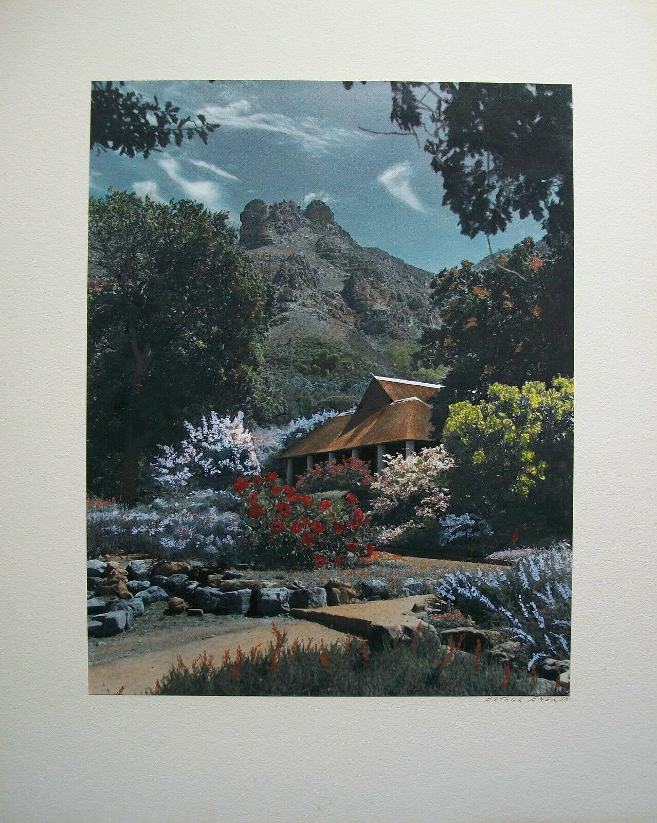 South African Arthur English, Hand Colored Photograph, Signed, South Africa, circa 1950's For Sale