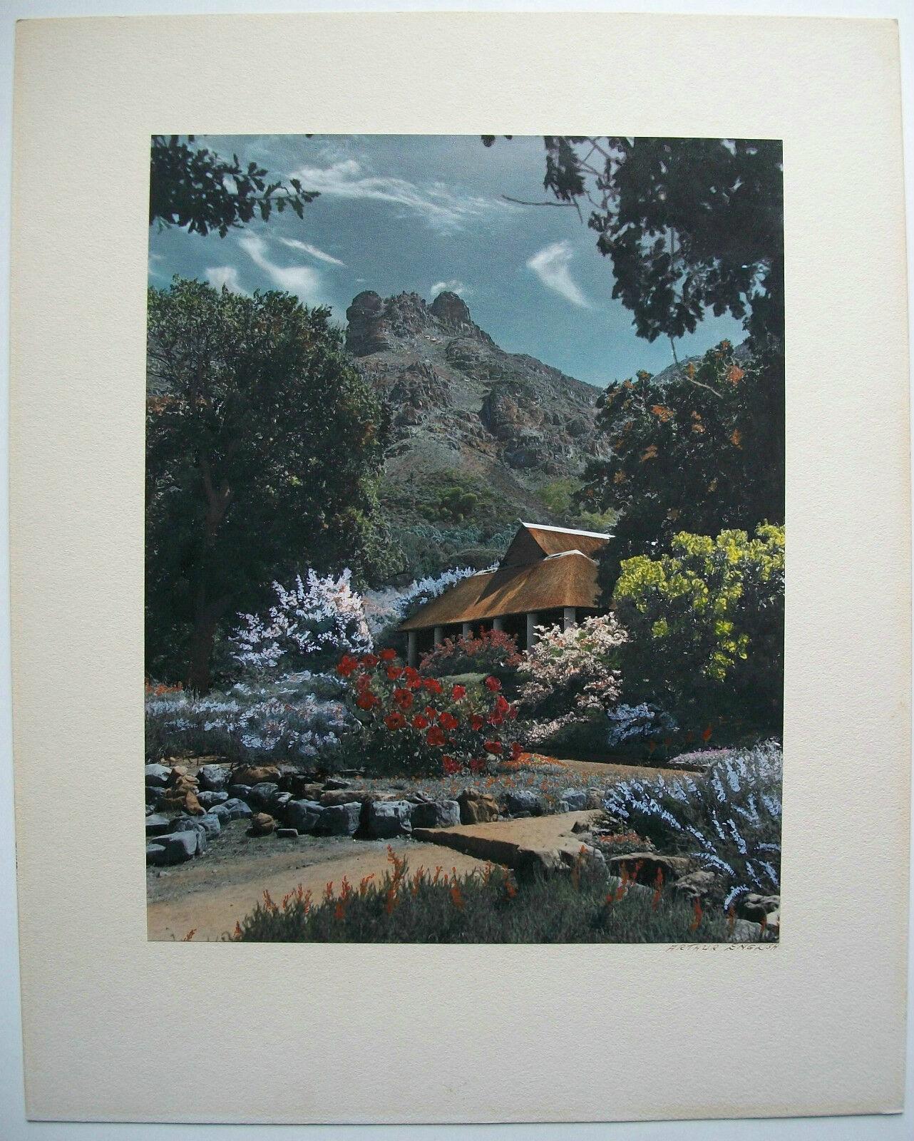 20th Century Arthur English, Hand Colored Photograph, Signed, South Africa, circa 1950's For Sale