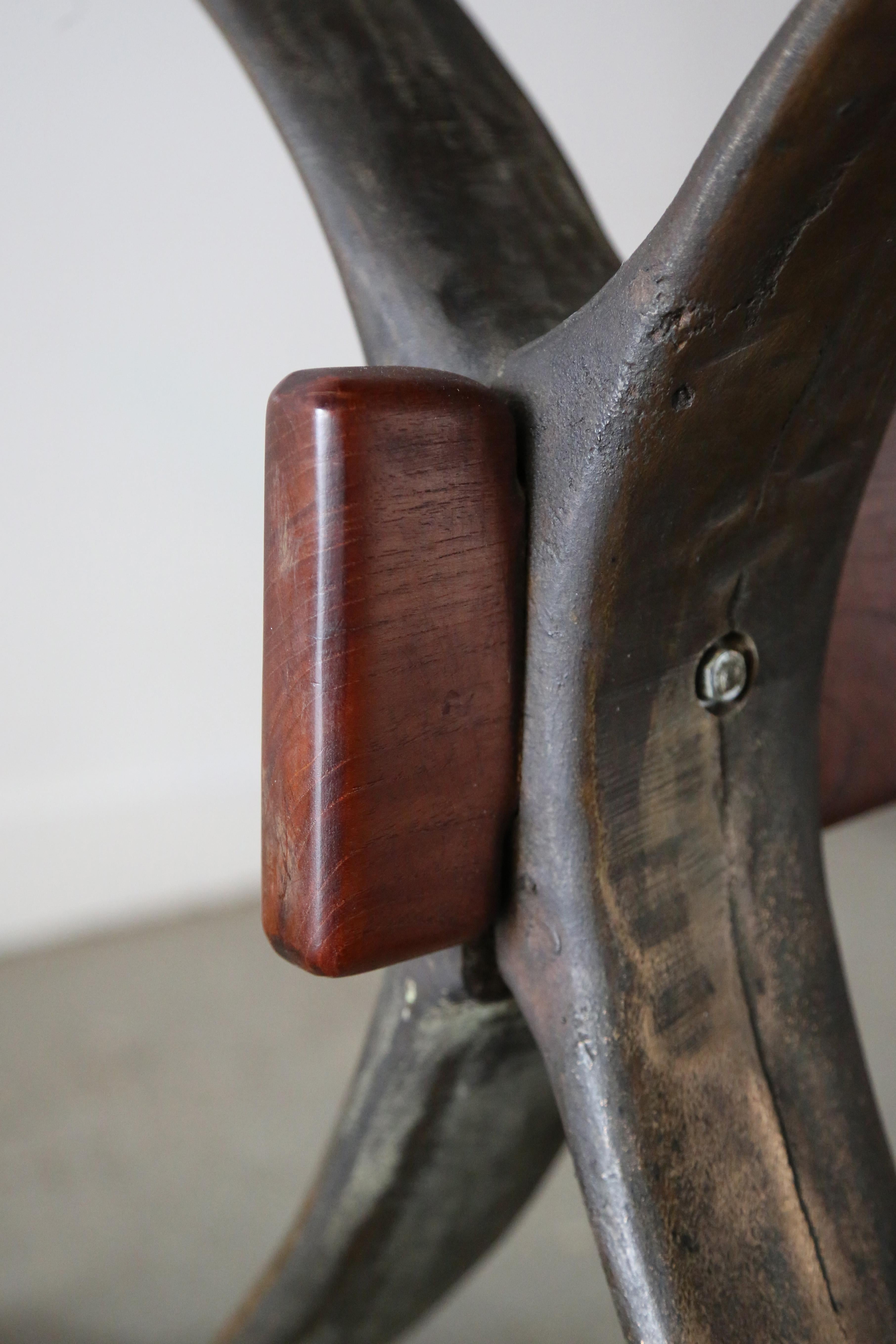 Arthur Espenet Carpenter (1920-2006) Solid Walnut and Bronze Custom Dining Table 1