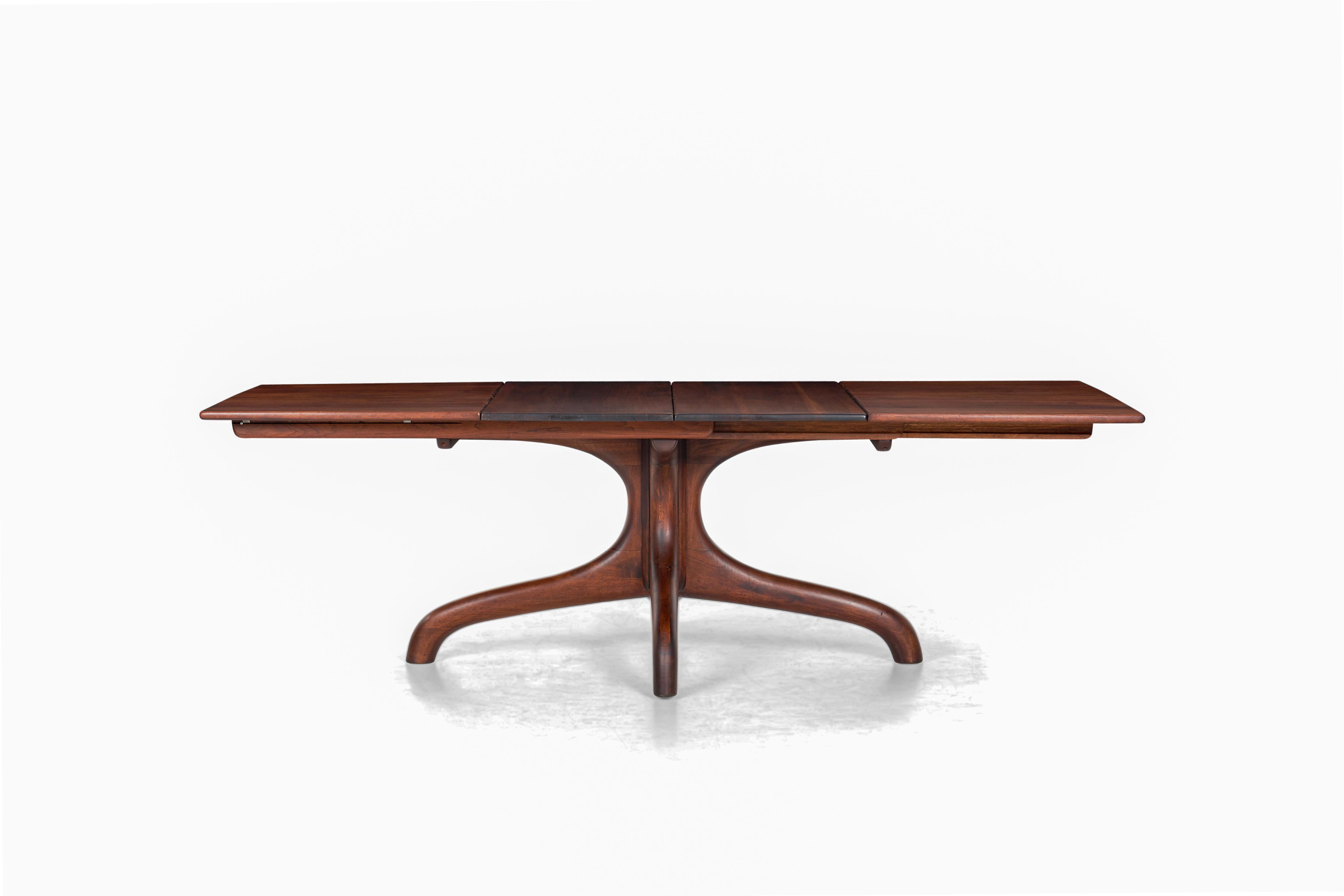 Hand-Carved Arthur Espenet Carpenter Dining Table For Sale